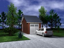 GARAGE TYPE :: Single Eaves Fronted Garage (GP/010) GARAGE TYPE :: Single Eaves Fronted Garage (GP/010)