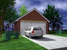 GARAGE TYPE :: Double Garage - Gable Fronted (GP/014) GARAGE TYPE :: Double Garage - Gable Fronted (GP/014)
