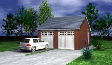 GARAGE TYPE :: Double Garage - Eaves Fronted (GP/012) GARAGE TYPE :: Double Garage - Eaves Fronted (GP/012)
