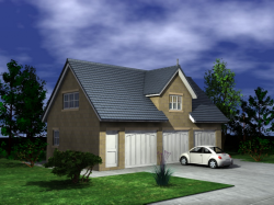 GARAGE TYPE :: Triple Garage - Eaves Fronted (GP/017)
