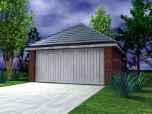 GARAGE TYPE :: Double Garage - Hipped Roof (GP/016) GARAGE TYPE :: Double Garage - Hipped Roof (GP/016)