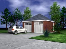 GARAGE TYPE :: Double Garage - Hipped Roof (GP/015) GARAGE TYPE :: Double Garage - Hipped Roof (GP/015)